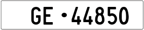 Trailer License Plate